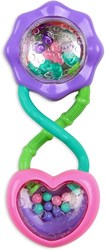 Bright Starts baby rattle toy barbell pink multi
