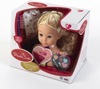 Klein Princess Coralie styling head toy make-up head blonde pink