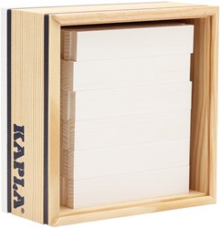 Kapla wooden building boards 40 white in box