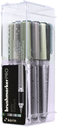 Karin Karin Brushmarker Pro Set Gray 12 stuks