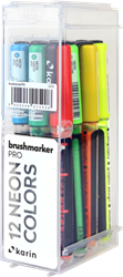 Karin Karin Brushmarker Pro Set Neon 12 stuks