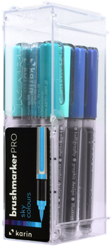 Karin Karin Brushmarker Pro Set  Sky Colors 12 stuks