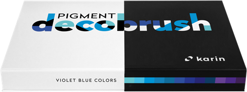 Karin Karin Deco Brushmarker Pigment Collection 12 stuks Violet Blue
