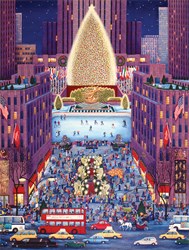 SunsOut puzzle Kathy Jakobsen - Rockerfeller Center - 500 pieces jigsaw
