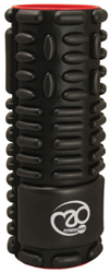 Fitness-Mad foam roller black massage 30.5cm muscle recovery triggerpoint