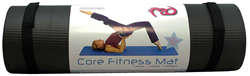 Fitness-Mad fitness mat 10mm black Pilates workout mat 182x58cm
