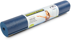 Fitness-Mad yoga mat Warrior II 4mm dark blue 183x61cm non-slip