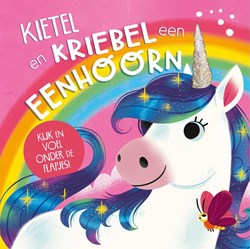 Lantaarn children's book unicorn flap book interactive touch book