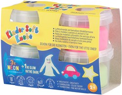 Feuchtmann clay set - soft kids clay neon and glow in the dark