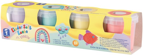 Feuchtmann clay rainbow pastel colours - soft kids modelling clay creative