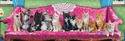 Eurographics Panorama Puzzle Kitty Cat Couch - 1000 pieces