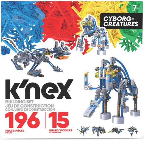K'nex construction set Cyborg Creatures - 15 models - 196 pieces - STEM toy