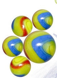 Don Juan marbles aliens playset 20+1 colorful marbles