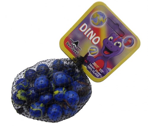 Don Juan marbles dino glass play marbles set 20+1 blue