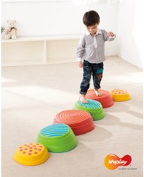Eduplay balance toy Rainbow Riverstones - colorful stepping stones set