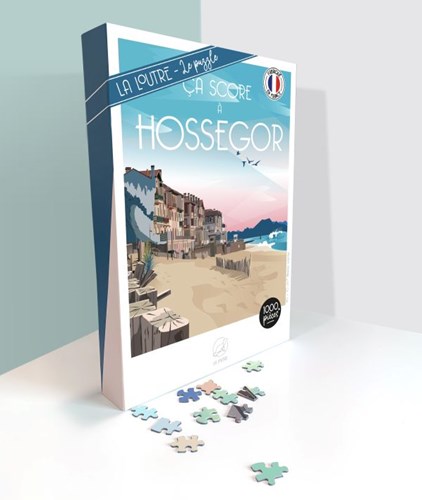 La Loutre puzzle Ca Score A HOSSEGOR - 1000 pieces jigsaw game-2
