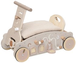 Label Label wooden 3-in-1 walker rocker ride-on nougat
