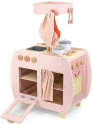 Label Label wooden play kitchen bistro pink with accessories