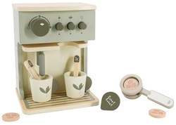Label Label wooden espresso machine toy olive green FSC wood