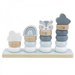 Label Label - Little Stacking Rings - Blue