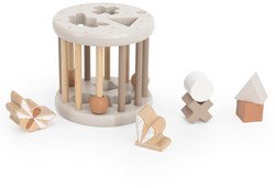 Label Label wooden shape sorter educational toy nougat color