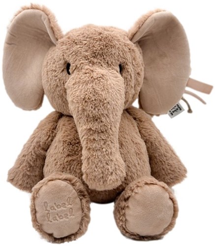 Label Label cuddly toy elephant Elly nougat recycled plush 34 cm