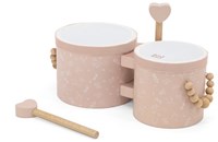 Label Label wooden bongos pink - musical toy for children from 18 months-2