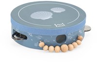 Label Label wooden tambourine blue - musical toy for children-2