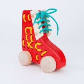 Bajo Lacing Shoe - Educational toy shoelace tying multicolor