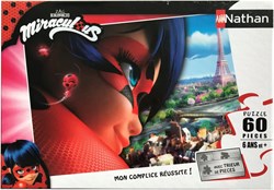 Nathan puzzle Lady Bug - 60 pieces kids puzzle Miraculous