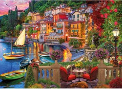 Gibsons jigsaw puzzle Lake Como - 1000 pieces puzzle fun