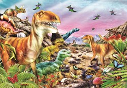 Clementoni dinosaur puzzle - 104 pieces - educational toy