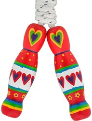 Lanka Kade skipping rope toy red heart - educational outdoor toy