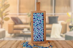Little Creations DIY Mosaic Serving Board Blue - Creative Craft Kit