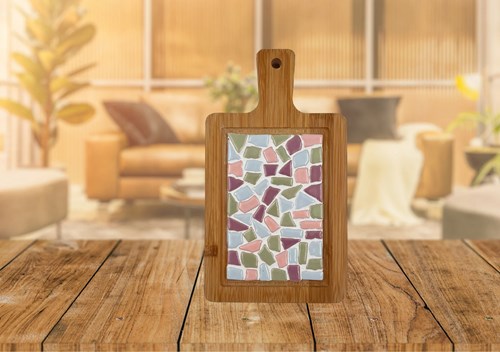 Little Creations mosaic DIY serving board pastel - creative craft kit