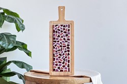 Little Creations DIY Mosaic Serving Board Pink - Creative Craft Kit Adults