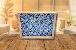 Little Creations mosaic tray DIY kit blue creative crafting set adults