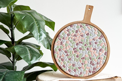 Little Creations DIY mosaic serving board pastel - creative craft kit