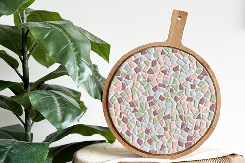 Little Creations DIY mosaic serving board pastel - creative craft kit