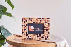 Little Creations DIY Mosaic Photo Frame Beige - Creative Craft Kit Adults