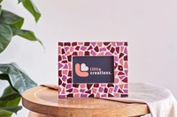 Little Creations DIY mosaic photo frame pink - creative craft set adults