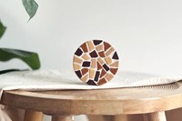Little Creations mosaic craft set coasters DIY 4 pieces beige