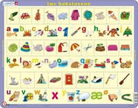 Larsen puzzle - learn Norwegian letters - educational toy 24 pieces