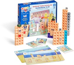 Learning Resources math blocks MathLink Cubes Numberblocks 21-30 activity set