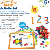 Learning Resources pattern block math activity set - educational toy-2