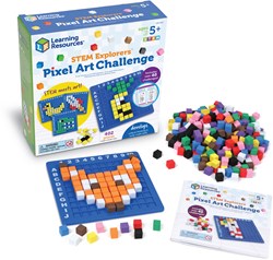 Learning Resources pixel art STEM toy - Pixel Art Challenge set