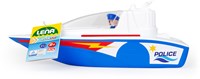 Lena police boat toy boat with play figure - 36 cm - blue-2