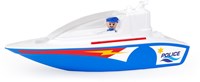Lena police boat toy boat with play figure - 36 cm - blue