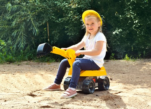 Lena GIGA TRUCKS Excavator PRO ride-on 68cm toy vehicle-2