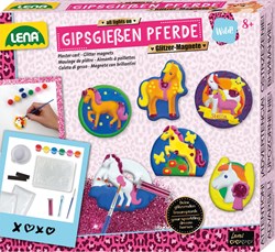 Lena horse craft kit plaster glitter magnets creative toy